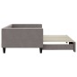 vidaXL Tagesbett Ausziehbar Taupe 100x200 cm Stoff vidaXL Tagesbett Ausziehbar Taupe 100x200 cm Stoff