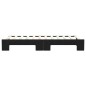 vidaXL Tagesbett Ausziehbar Schwarz 80x200 cm Stoff vidaXL Tagesbett Ausziehbar Schwarz 80x200 cm Stoff