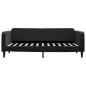 vidaXL Tagesbett Ausziehbar Schwarz 90x200 cm Samt vidaXL Tagesbett Ausziehbar Schwarz 90x200 cm Samt