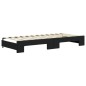 vidaXL Tagesbett Ausziehbar Schwarz 90x200 cm Samt vidaXL Tagesbett Ausziehbar Schwarz 90x200 cm Samt