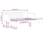 vidaXL Tagesbett Ausziehbar Schwarz 90x200 cm Samt vidaXL Tagesbett Ausziehbar Schwarz 90x200 cm Samt
