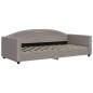 vidaXL Tagesbett Ausziehbar mit Matratzen Taupe 90x200 cm Stoff vidaXL Tagesbett Ausziehbar mit Matratzen Taupe 90x200 cm Stoff