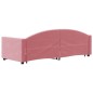 vidaXL Tagesbett Ausziehbar Rosa 80x200 cm Samt vidaXL Tagesbett Ausziehbar Rosa 80x200 cm Samt