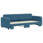 vidaXL Tagesbett Ausziehbar Blau 80x200 cm Samt vidaXL Tagesbett Ausziehbar Blau 80x200 cm Samt