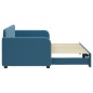 vidaXL Tagesbett Ausziehbar Blau 80x200 cm Samt vidaXL Tagesbett Ausziehbar Blau 80x200 cm Samt
