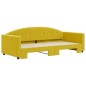 vidaXL Tagesbett Ausziehbar Gelb 90x200 cm Samt vidaXL Tagesbett Ausziehbar Gelb 90x200 cm Samt