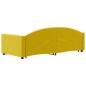 vidaXL Tagesbett Ausziehbar Gelb 90x200 cm Samt vidaXL Tagesbett Ausziehbar Gelb 90x200 cm Samt