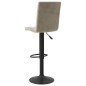 Barhocker 2 Stk. Hellgrau Samt Barhocker 2 Stk. Hellgrau Samt