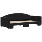 vidaXL Tagesbett Ausziehbar Schwarz 90x190 cm Samt vidaXL Tagesbett Ausziehbar Schwarz 90x190 cm Samt