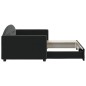 vidaXL Tagesbett Ausziehbar Schwarz 90x190 cm Samt vidaXL Tagesbett Ausziehbar Schwarz 90x190 cm Samt