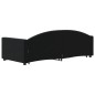 vidaXL Tagesbett Ausziehbar Schwarz 90x190 cm Samt vidaXL Tagesbett Ausziehbar Schwarz 90x190 cm Samt