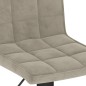 Barhocker 2 Stk. Hellgrau Samt Barhocker 2 Stk. Hellgrau Samt