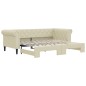 vidaXL Tagesbett Ausziehbar Creme 90x200 cm Kunstleder vidaXL Tagesbett Ausziehbar Creme 90x200 cm Kunstleder