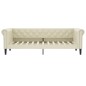 vidaXL Tagesbett Ausziehbar Creme 90x200 cm Kunstleder vidaXL Tagesbett Ausziehbar Creme 90x200 cm Kunstleder