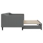 vidaXL Tagesbett Ausziehbar Dunkelgrau 80x200 cm Stoff vidaXL Tagesbett Ausziehbar Dunkelgrau 80x200 cm Stoff
