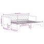 vidaXL Tagesbett Ausziehbar Dunkelgrau 80x200 cm Stoff vidaXL Tagesbett Ausziehbar Dunkelgrau 80x200 cm Stoff