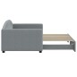 vidaXL Tagesbett Ausziehbar Hellgrau 90x190 cm Stoff vidaXL Tagesbett Ausziehbar Hellgrau 90x190 cm Stoff