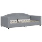 vidaXL Tagesbett Ausziehbar Hellgrau 90x190 cm Stoff vidaXL Tagesbett Ausziehbar Hellgrau 90x190 cm Stoff