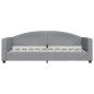 vidaXL Tagesbett Ausziehbar Hellgrau 90x190 cm Stoff vidaXL Tagesbett Ausziehbar Hellgrau 90x190 cm Stoff
