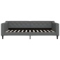 vidaXL Tagesbett Ausziehbar Dunkelgrau 100x200 cm Stoff vidaXL Tagesbett Ausziehbar Dunkelgrau 100x200 cm Stoff
