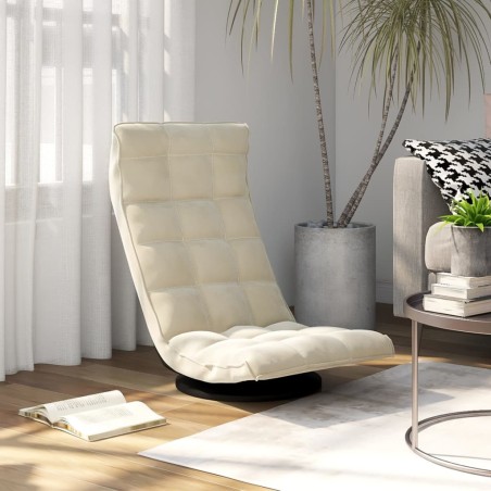 Bodenstuhl Drehbar Creme Samt