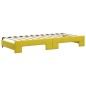 vidaXL Tagesbett Ausziehbar mit Matratzen Gelb 90x200 cm Samt vidaXL Tagesbett Ausziehbar mit Matratzen Gelb 90x200 cm Samt