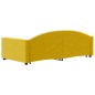 vidaXL Tagesbett Ausziehbar mit Schubladen Gelb 90x200 cm Samt vidaXL Tagesbett Ausziehbar mit Schubladen Gelb 90x200 cm Samt