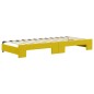 vidaXL Tagesbett Ausziehbar mit Schubladen Gelb 90x200 cm Samt vidaXL Tagesbett Ausziehbar mit Schubladen Gelb 90x200 cm Samt