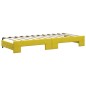 vidaXL Tagesbett Ausziehbar mit Matratzen Gelb 80x200 cm Samt vidaXL Tagesbett Ausziehbar mit Matratzen Gelb 80x200 cm Samt