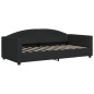 vidaXL Tagesbett Ausziehbar mit Matratzen Schwarz 90x190 cm Stoff vidaXL Tagesbett Ausziehbar mit Matratzen Schwarz 90x190 cm Stoff