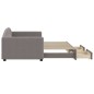 vidaXL Tagesbett Ausziehbar mit Schubladen Taupe 90x200 cm Stoff vidaXL Tagesbett Ausziehbar mit Schubladen Taupe 90x200 cm Stoff