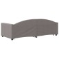 vidaXL Tagesbett Ausziehbar mit Schubladen Taupe 90x200 cm Stoff vidaXL Tagesbett Ausziehbar mit Schubladen Taupe 90x200 cm Stoff