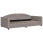 vidaXL Tagesbett Ausziehbar mit Schubladen Taupe 90x200 cm Stoff vidaXL Tagesbett Ausziehbar mit Schubladen Taupe 90x200 cm Stoff