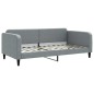 vidaXL Tagesbett Ausziehbar mit Matratze Hellgrau 100x200 cm Stoff vidaXL Tagesbett Ausziehbar mit Matratze Hellgrau 100x200 cm Stoff