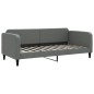 vidaXL Tagesbett Ausziehbar mit Matratzen Dunkelgrau 90x200 cm Stoff vidaXL Tagesbett Ausziehbar mit Matratzen Dunkelgrau 90x200 cm Stoff
