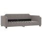 vidaXL Tagesbett Ausziehbar mit Matratzen Taupe 100x200 cm Stoff vidaXL Tagesbett Ausziehbar mit Matratzen Taupe 100x200 cm Stoff