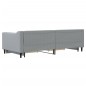 vidaXL Tagesbett Ausziehbar mit Schubladen Hellgrau 90x200 cm Stoff vidaXL Tagesbett Ausziehbar mit Schubladen Hellgrau 90x200 cm Stoff