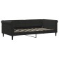 vidaXL Tagesbett Ausziehbar mit Matratzen Schwarz 90x190 cm Samt vidaXL Tagesbett Ausziehbar mit Matratzen Schwarz 90x190 cm Samt