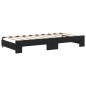 vidaXL Tagesbett Ausziehbar mit Matratzen Schwarz 90x190 cm Samt vidaXL Tagesbett Ausziehbar mit Matratzen Schwarz 90x190 cm Samt