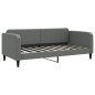 vidaXL Tagesbett Ausziehbar mit Matratzen Dunkelgrau 90x190 cm Stoff vidaXL Tagesbett Ausziehbar mit Matratzen Dunkelgrau 90x190 cm Stoff