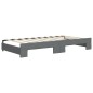 vidaXL Tagesbett Ausziehbar mit Matratzen Dunkelgrau 90x190 cm Stoff vidaXL Tagesbett Ausziehbar mit Matratzen Dunkelgrau 90x190 cm Stoff