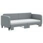 vidaXL Tagesbett Ausziehbar mit Matratze Hellgrau 80x200 cm Stoff vidaXL Tagesbett Ausziehbar mit Matratze Hellgrau 80x200 cm Stoff