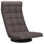 vidaXL Bodenstuhl Drehbar Taupe Stoff vidaXL Bodenstuhl Drehbar Taupe Stoff