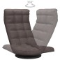 vidaXL Bodenstuhl Drehbar Taupe Stoff vidaXL Bodenstuhl Drehbar Taupe Stoff