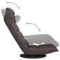 vidaXL Bodenstuhl Drehbar Taupe Stoff vidaXL Bodenstuhl Drehbar Taupe Stoff