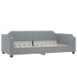 vidaXL Tagesbett Ausziehbar mit Matratze Hellgrau 90x190 cm Stoff vidaXL Tagesbett Ausziehbar mit Matratze Hellgrau 90x190 cm Stoff