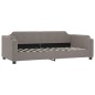 vidaXL Tagesbett Ausziehbar mit Matratzen Taupe 90x200 cm Stoff vidaXL Tagesbett Ausziehbar mit Matratzen Taupe 90x200 cm Stoff