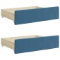vidaXL Tagesbett Ausziehbar mit Schubladen Blau 100x200 cm Samt vidaXL Tagesbett Ausziehbar mit Schubladen Blau 100x200 cm Samt