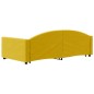 vidaXL Tagesbett Ausziehbar mit Schubladen Gelb 100x200 cm Samt vidaXL Tagesbett Ausziehbar mit Schubladen Gelb 100x200 cm Samt