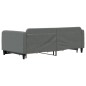 vidaXL Tagesbett Ausziehbar mit Schubladen Dunkelgrau 100x200 cm Stoff vidaXL Tagesbett Ausziehbar mit Schubladen Dunkelgrau 100x200 cm Stoff